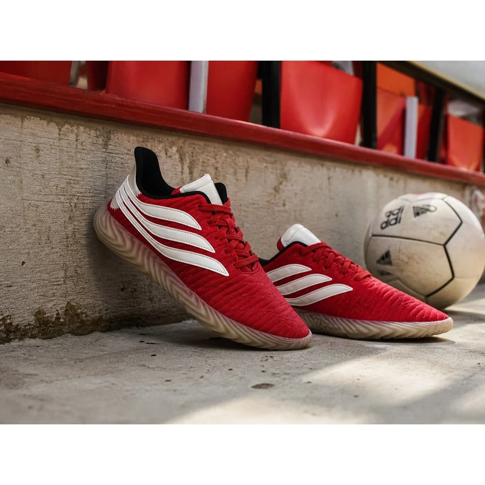Adidas‎ Sobakov Scarlet Red Gum Mens 11 Terrace Soccer FIFA Blokecore Shoes